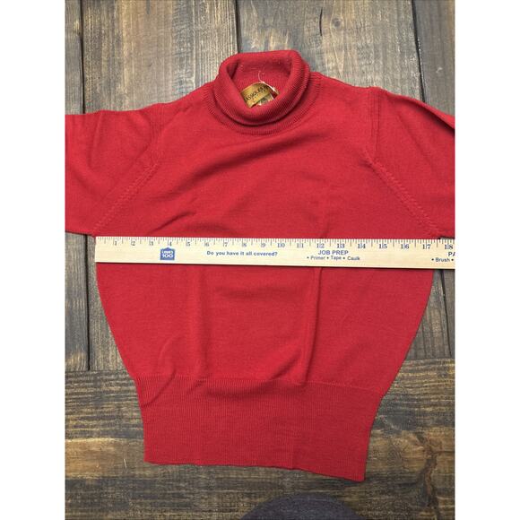 Classiques‎ Entier Long Sleeve Red Mock Neck Sweater XS - Picture 5 of 5
